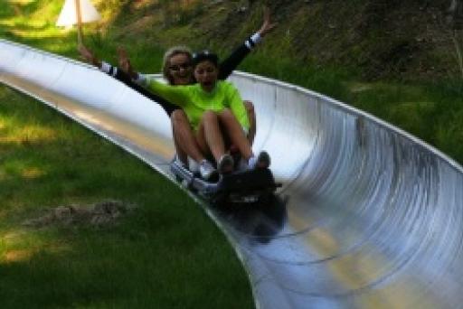 Summer holiday adrenalin on bobsleigh track