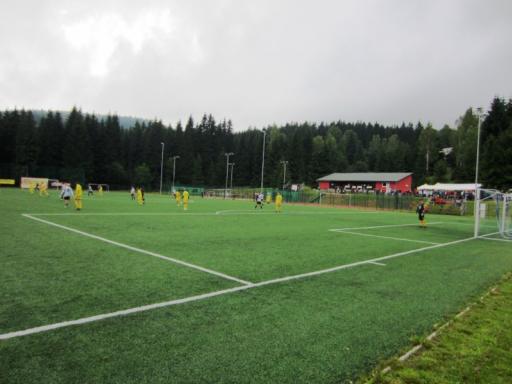 Football Field With Artificial Grass