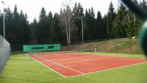 Tennis court with lights  Harrachov